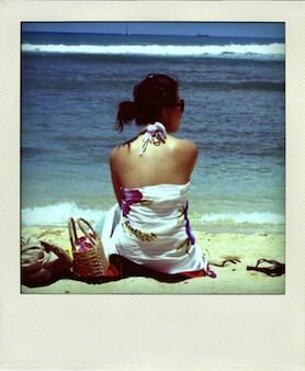 At the beach