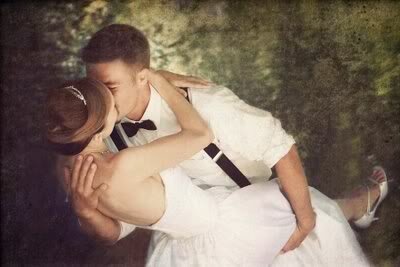 beautiful wedding kiss pose photo