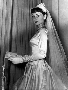 Audrey Hepburn Wedding gown