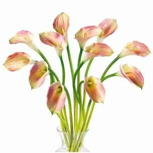 elegant calla lily silk floral arrangement