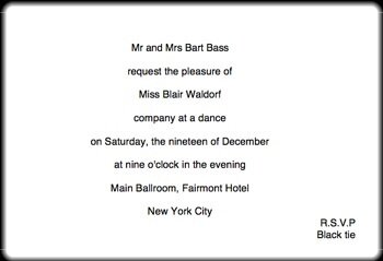 private society ball invitation