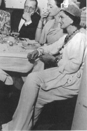 elegant sophisticated woman having dinner