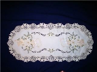 Embroidered table runners
