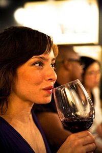 red wine glass, the Burgundy