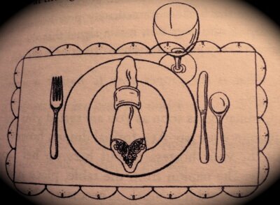 etiquette proper table setting- family style