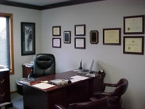 at your office