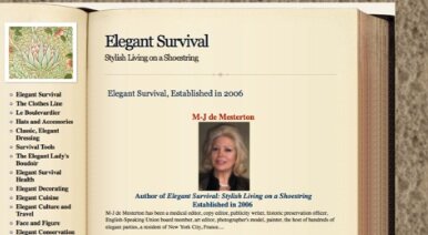 elegant dressing, elegant survival, elegance not extravagance, elegant dressing