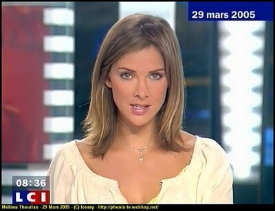 Melissa Theuriau sophisticated hairstyle