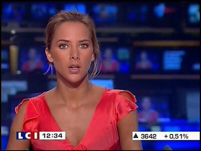 Melissa Theuriau sophisticated hairstyle