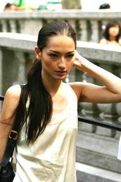 london fashion model - sophisticated hairstyle