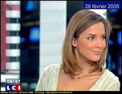 Melissa Theuriau sophisticated hairstyle