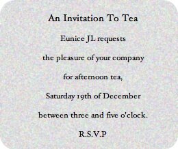 example of tea invitation