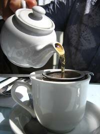 pouring tea
