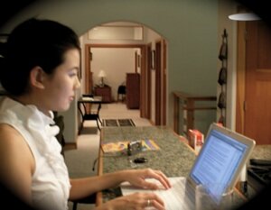 picture of me working on my laptop